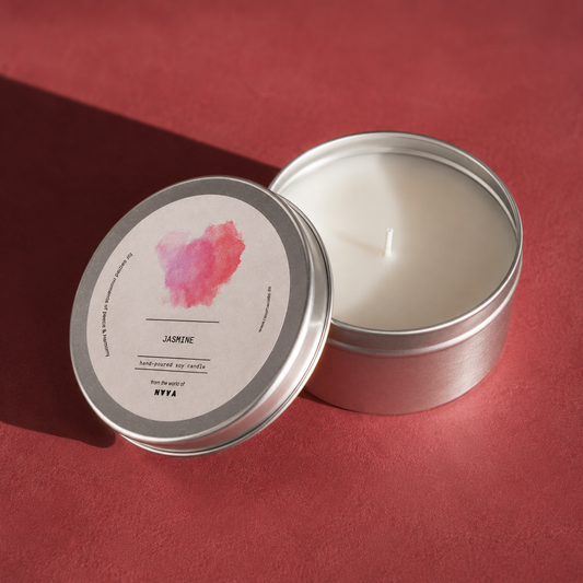 Jasmine Soy Candle in Recycled Aluminum Tin (100gr)