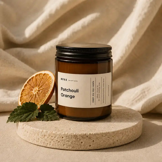 Orange + Patchouli, Organic Soy Candle