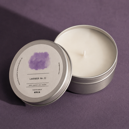 Lavender Soy Candle in Recycled Aluminum Tin (100gr)