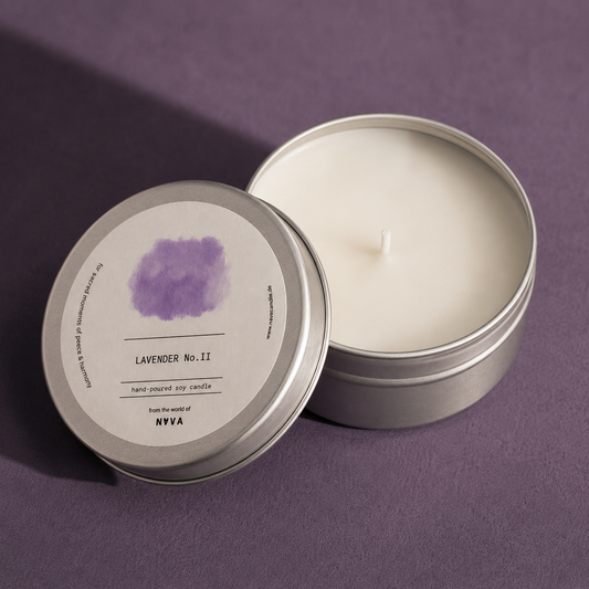 Lavender Soy Candle in Recycled Aluminum Tin (100gr)