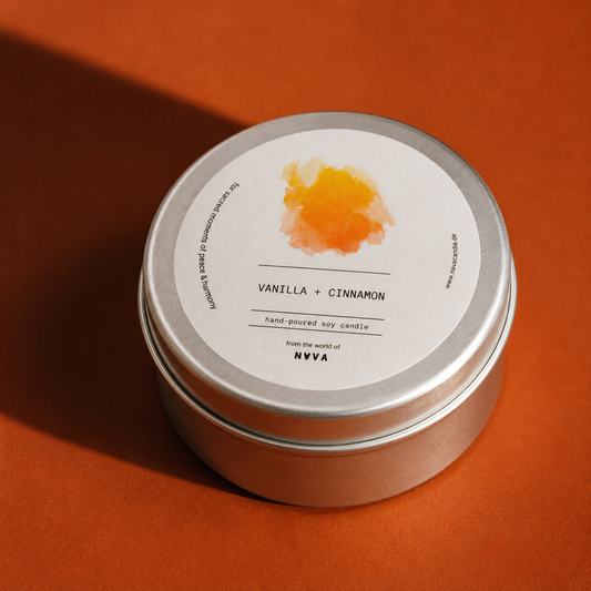 Vanilla & Cinnamon Soy Candle in Recycled Aluminum Tin (100gr)