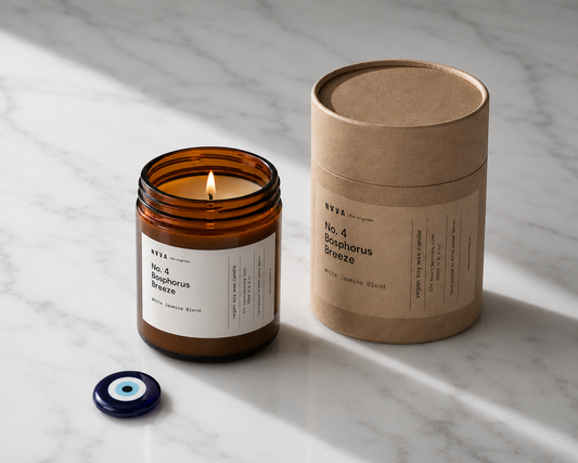 Organic Soy Candle - Bosphorus Breeze | Jasmine & Sea Salt