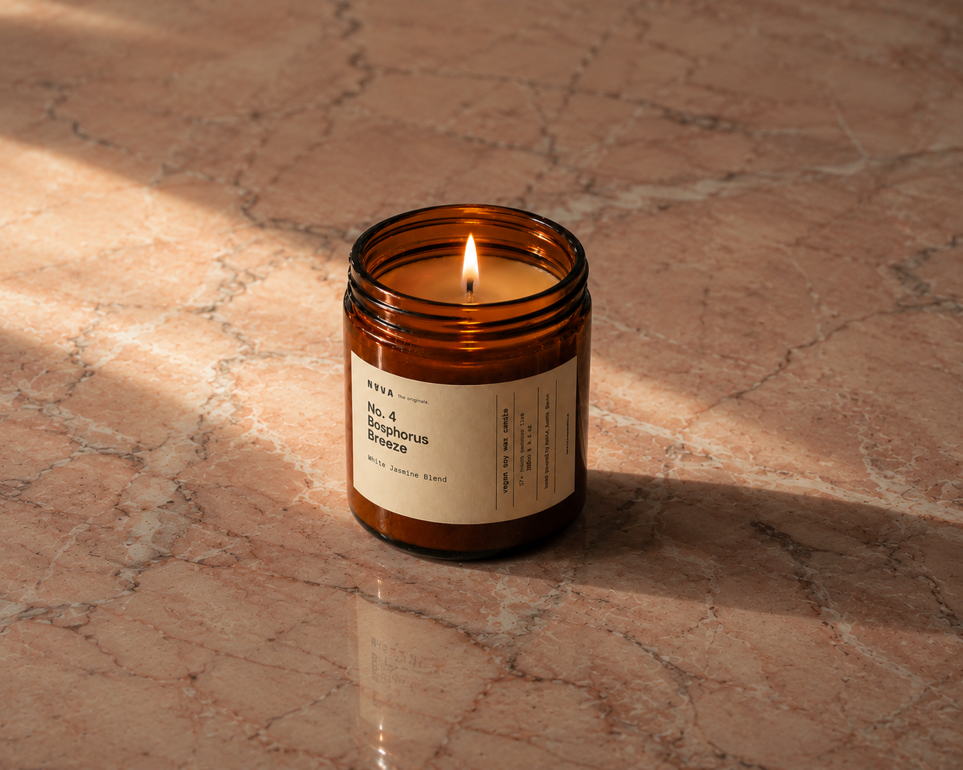 Organic Soy Candle - Bosphorus Breeze | Jasmine & Sea Salt