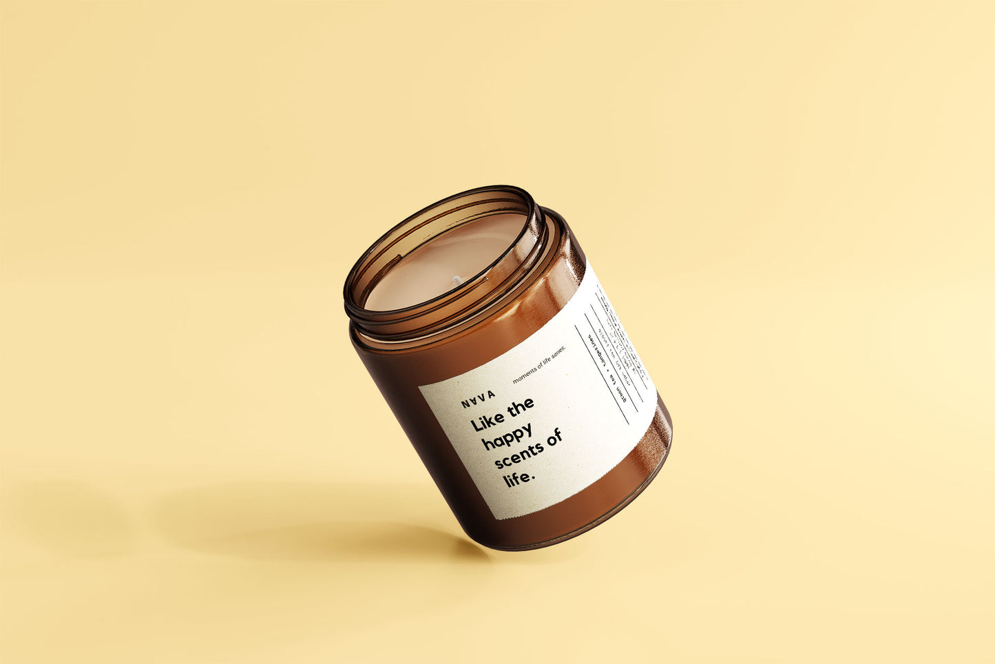 Like the Happy Scents of Life soy candle by NAVA — green tea and tangerine