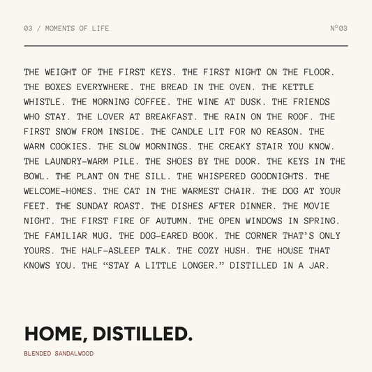 Home, Distilled.