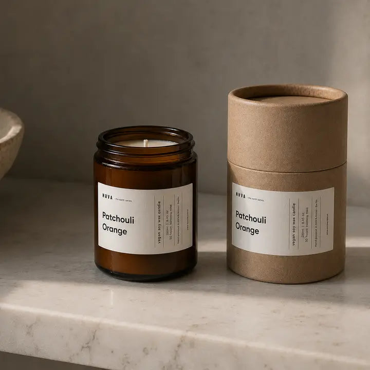 Orange + Patchouli, Organic Soy Candle