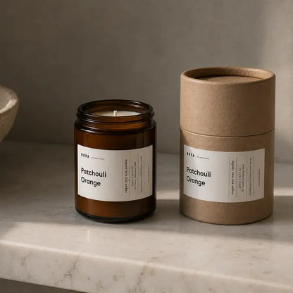 Orange + Patchouli, Organic Soy Candle