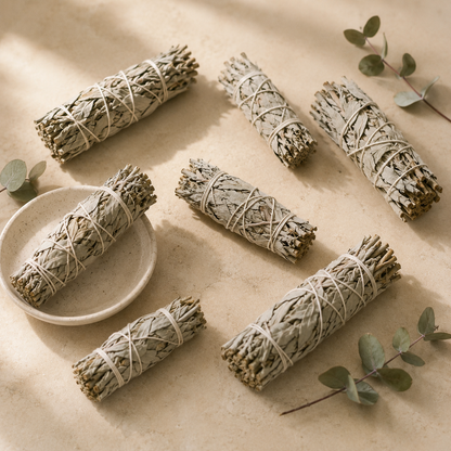 White Sage Bundle – Natural Smudge Stick for Cleansing & Purifying